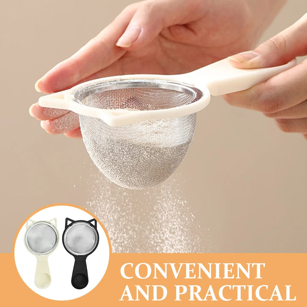

2pcs Reusable Filtering Ladle Kitchen Strainer Spoon For Flour Soy Milk Oil Residue Household Cooking Mesh Straining Basket