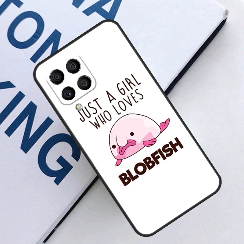 Cartoon Blobfish Cover For Samsung Galaxy M31 M51 M21 M30s M20 M13 M23 M33 M53 M12 M32 M52 M54 M34 M14 Case