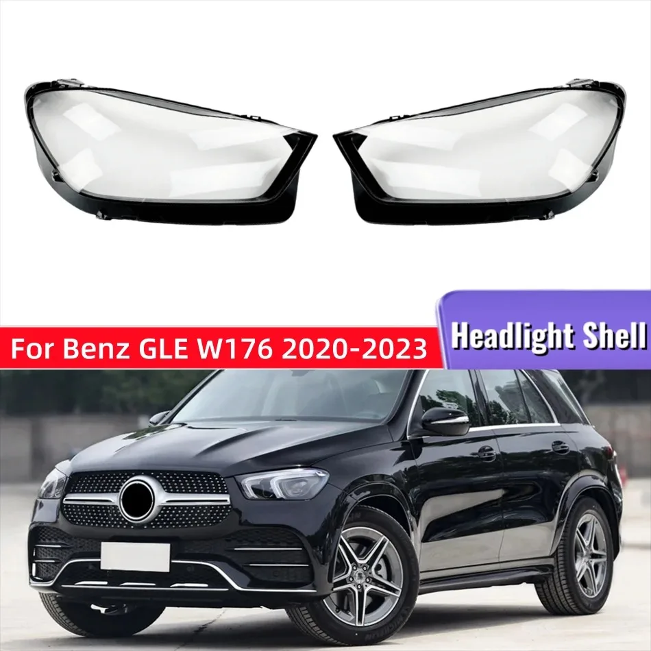 メルセデスベンツgle-w167ヘッドライトシェル2020-2023-w167-gle300-gle400-gle450ヘッドランプカバーシェルガラスカーライトシェルに適合