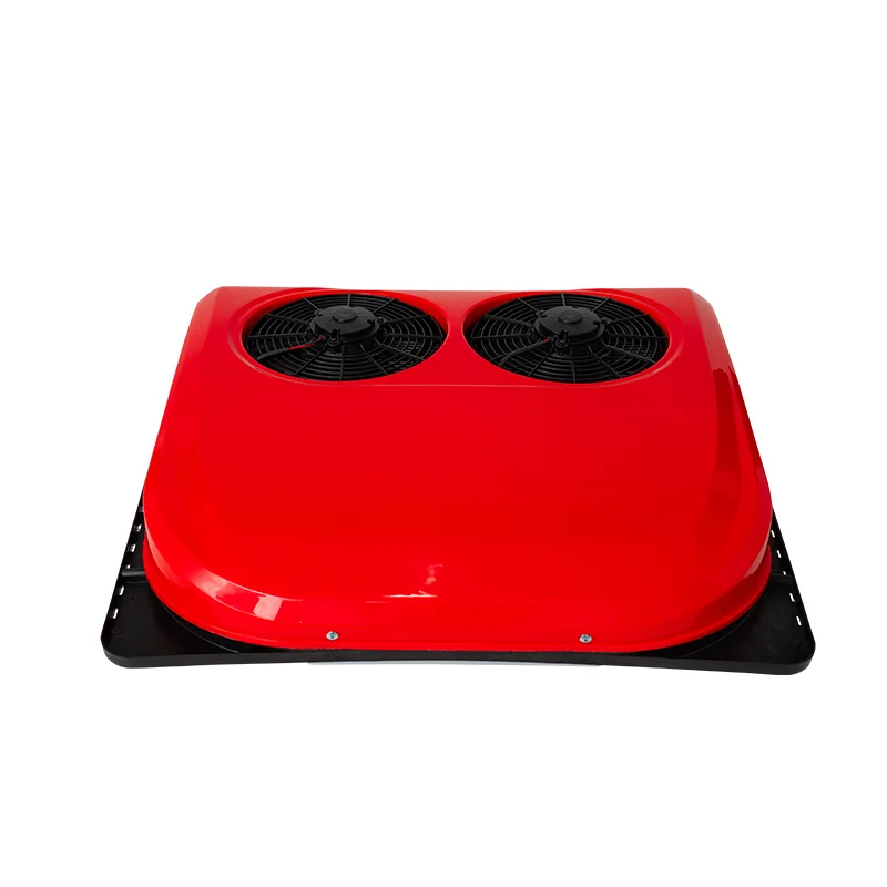 نظام تكييف هواء الشاحنة 12 فولت/24 فولت مع ضاغط مروحة مزدوج لتكييف هواء الشاحنة الكبيرة، RV، الشاحنة، #5