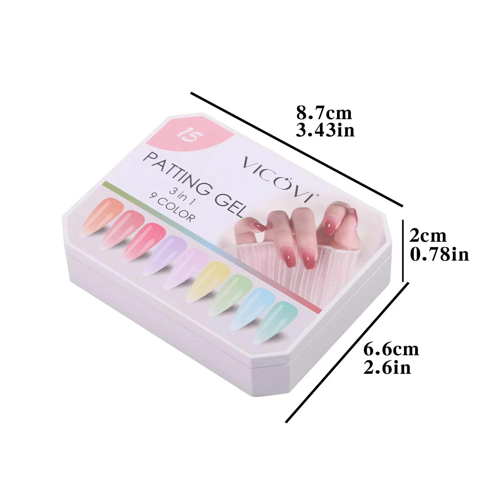 9Grids Semi-Solid Nail Pat Painting Gel Palette Gradient Blush Effect Gel Polish Semi Permanent Soak Off UV Nail Gel Varnish Set - Image 6