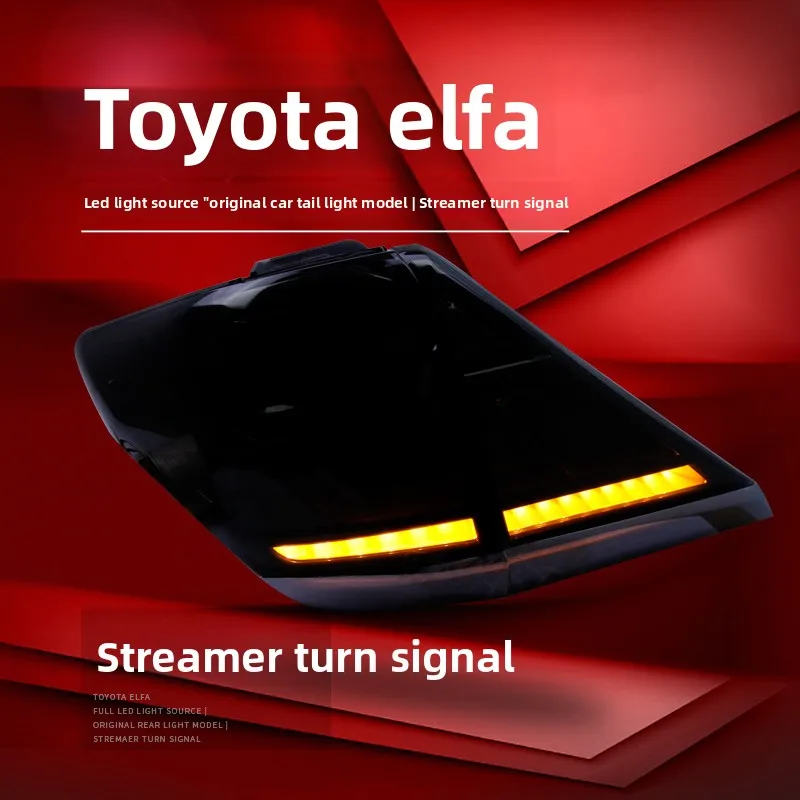 For Toyota Alphard 2007-2013 Taillight assembly modified LED flow turn signal durable exterior accessories