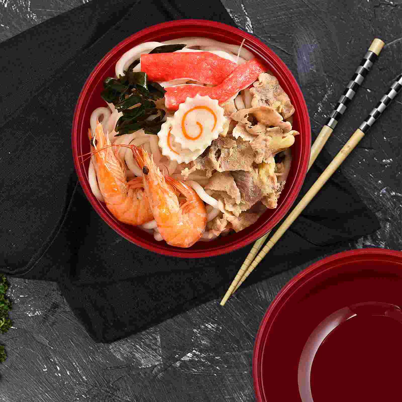 Miso Ramen Bowls With Lid Japanese Rice Bowl Traditional Miso Ramen Bowls Cutlery Tableware With Cover Steamer Ramen Bowls