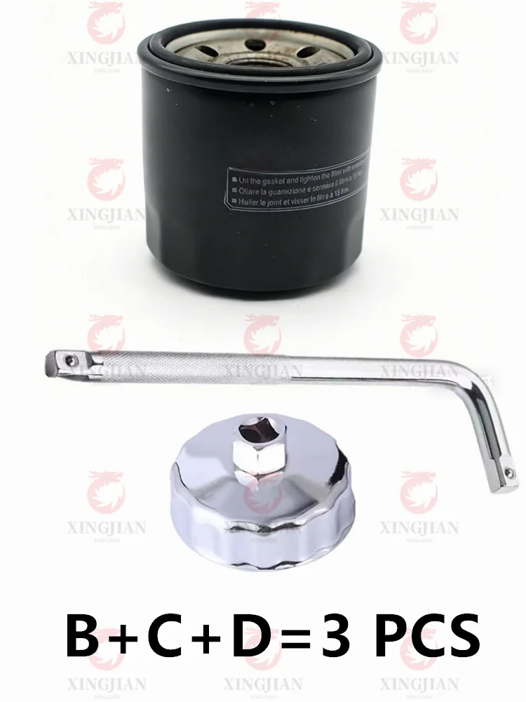 Motorcycle Engine Air Intake Cleaner For Benelli Tornado552R BJ500GS-20A Air Filter Oil Filter Cap Wrench Disassembly Tool