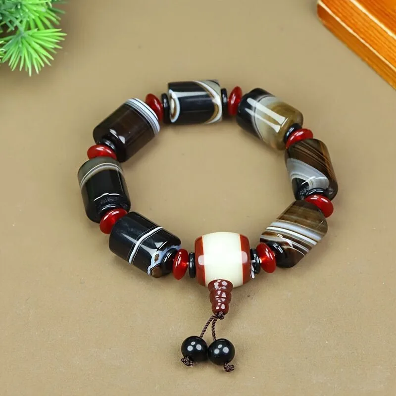 سوار عقيق أنيق ومتعدد الاستخدامات، نفس السوار للرجال والنساء، مجوهرات جديدة #5