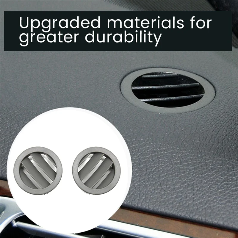 

AV34-2PCS Gray LH RH Side Dash Air Outlet AC Vent Grill Panel Cover Parts Accessories For Mercedes Benz E-Class W212 E300 2009-2