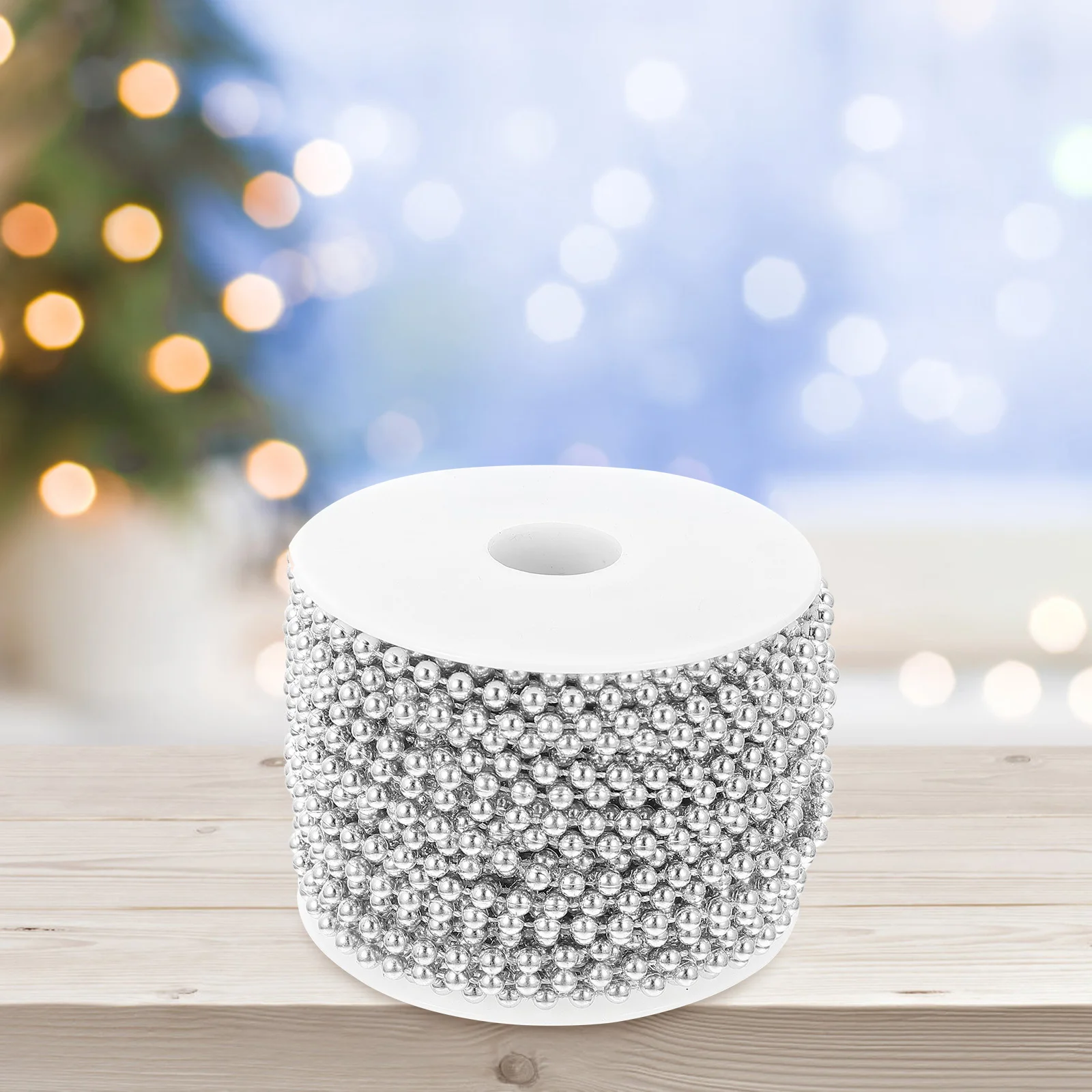 

1 Roll Plastic Bead String Diy Decoration Premium Material Durable Reusable Home Decor Craft Adornment Festival Party Layout