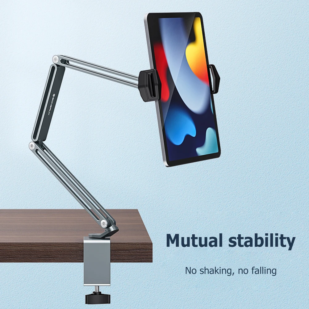 360 Degree Adjustable Long Arm Tablet Holder Stand For 4 to 13 inch Tablet Mobile Phone Bed Desk Lazy Holder Support For iPad