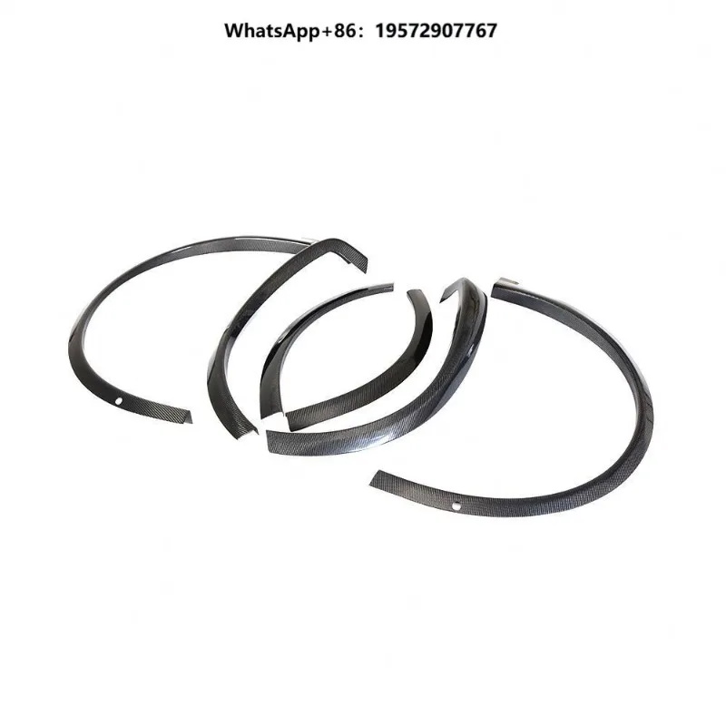 Carbon Fiber Car Wheel Eyebrow Arch Trim Lips Flares Protector for  Model X 2016-2019