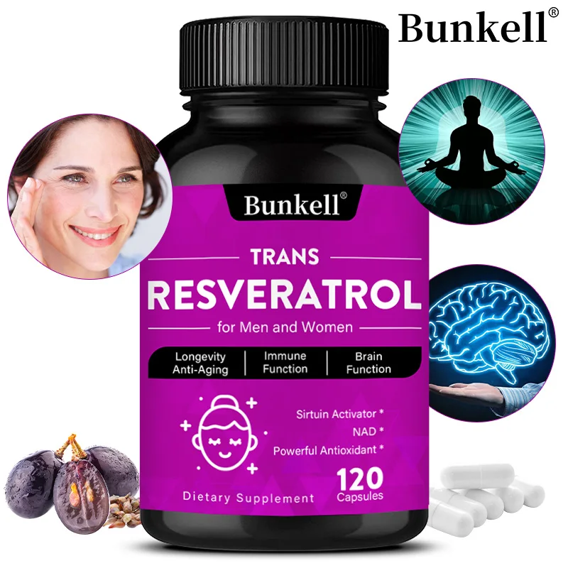 

Premium Resveratrol, Dietary Supplement, Strengthens The Immune System, Antioxidant, Improves Blood Circulation
