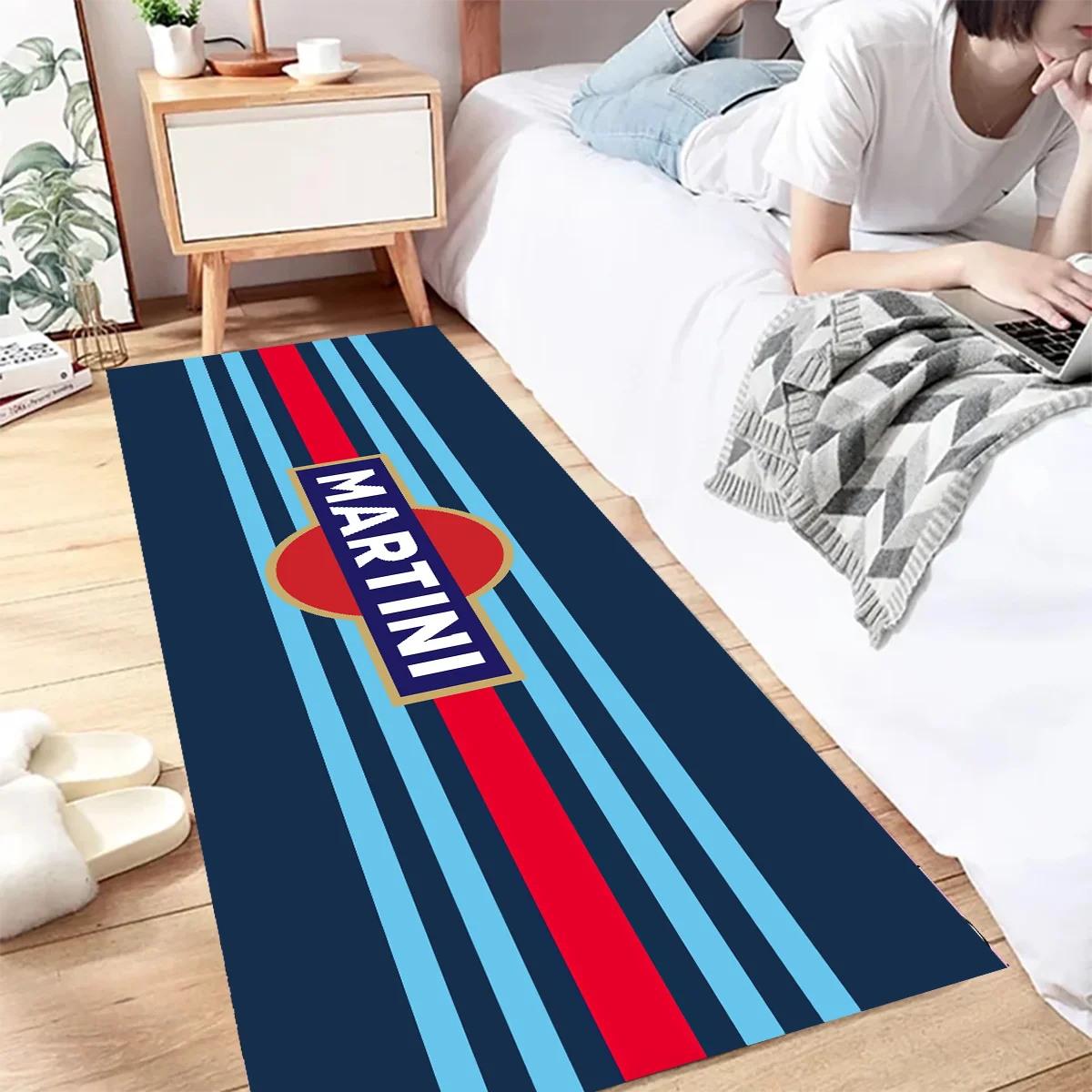 M-Martini Car Racing Motorcycle Carpet Garage Mat Racing Cool Moto Display Mat Anti-slip Home Decor Long Strip Customized Rug