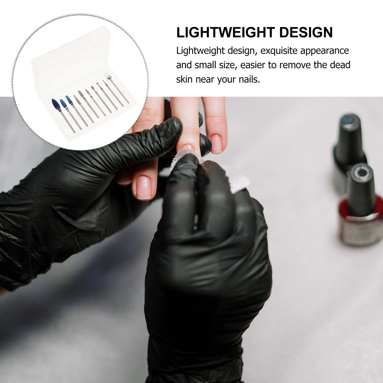 10 pezzi punte da trapano per unghie in metallo duro acciaio al tungsteno manicure cuticola pedicure teste di molatura strumento di lucidatura punte da trapano elettriche