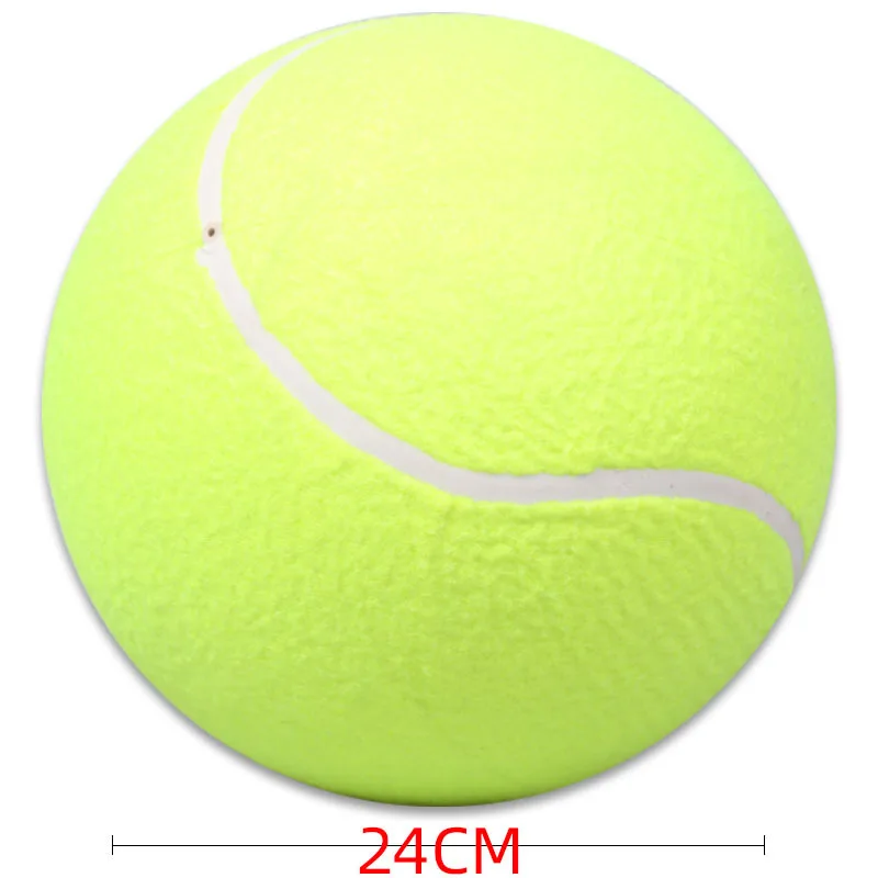 9.5 Inches Dog Tennis Ball Giant Pet Toy Tennis Ball Dog Chew Toy Signature Mega Jumbo Kids Toy Ball For Pet Supplies sporst