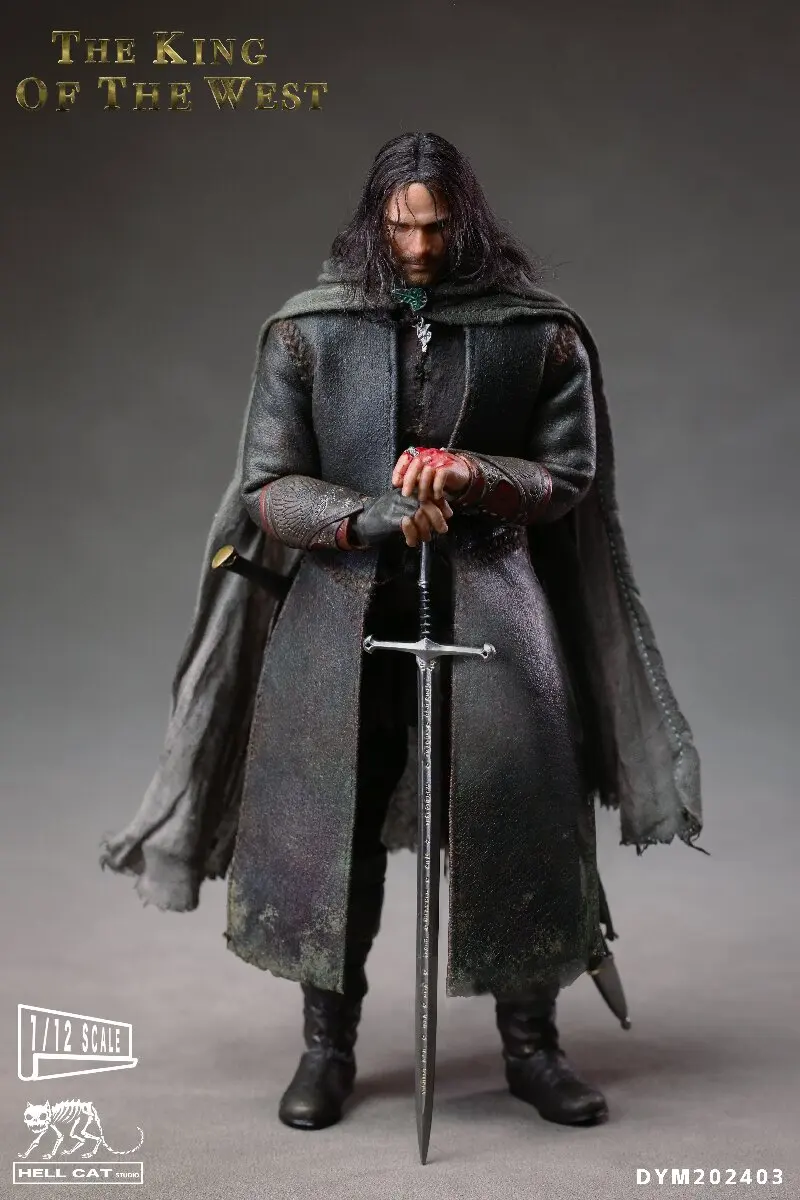 New Genuine Hell Cat Dym 1/12 Collectible The King Of The West Man Action Figure Magic Adventure Movie Viggo Mortensen GiftStock