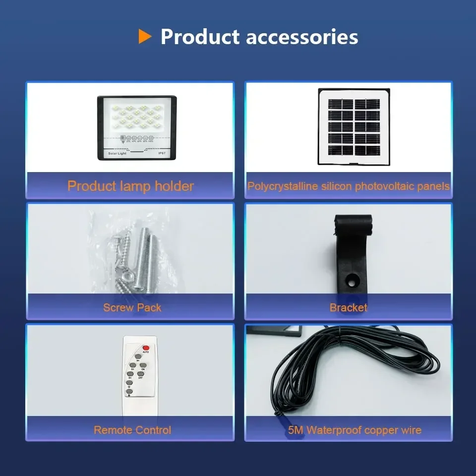 Solar Wall Lamp LED Waterproof Remote Control Patio Fence Lighting