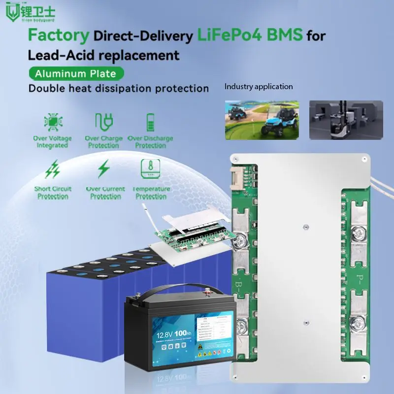 

BMS Lithium 3S 4S 14.8V 50A 70A 100A 200A Solution Efficient Battery Management 4s BMS LiFePO4