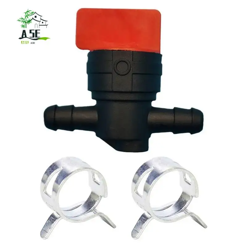 

A05E-5Pcs 494768 698183 Fuel Shut Off Valve With Clamp For 1/4 Inch Fuel Line Briggs & Stratton Murray Toro Lawn Tractor Easy In