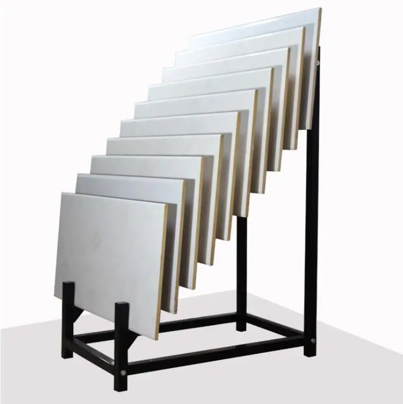 Ceramic tile display rack 600 800 Ceramic tile rack Wooden floor Stone display rack Ceramic shelf Iron plug-in rack