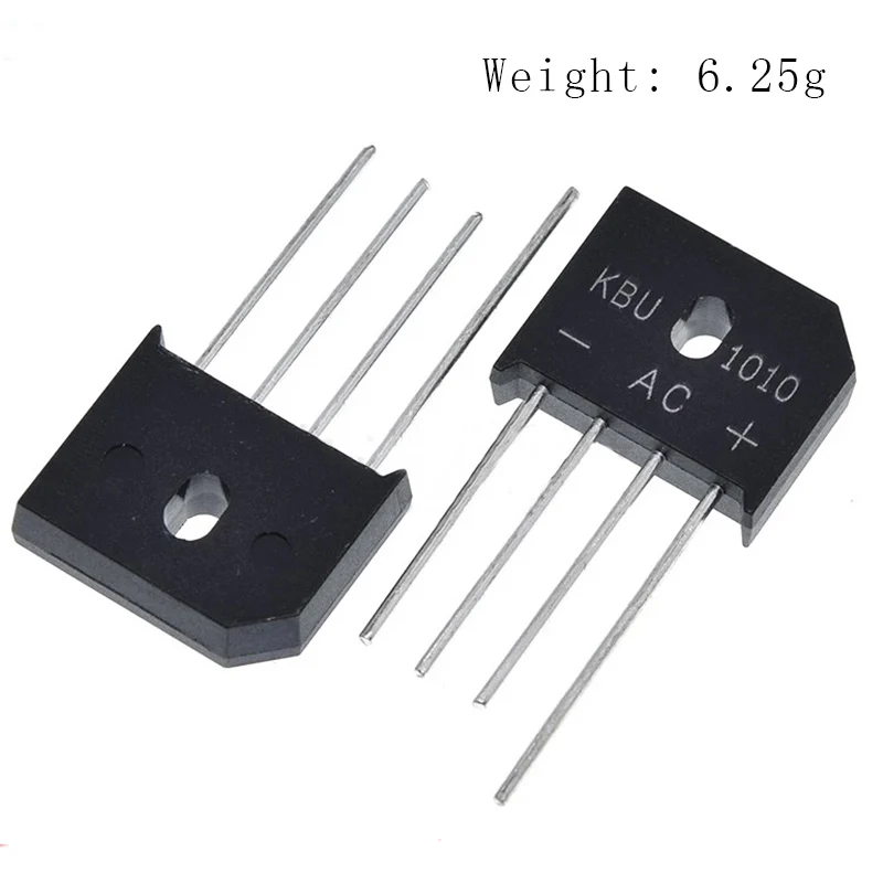 5PCS/LOT KBU1010 KBU-1010 10A 1000V ZIP Diode Bridge Rectifier diode New