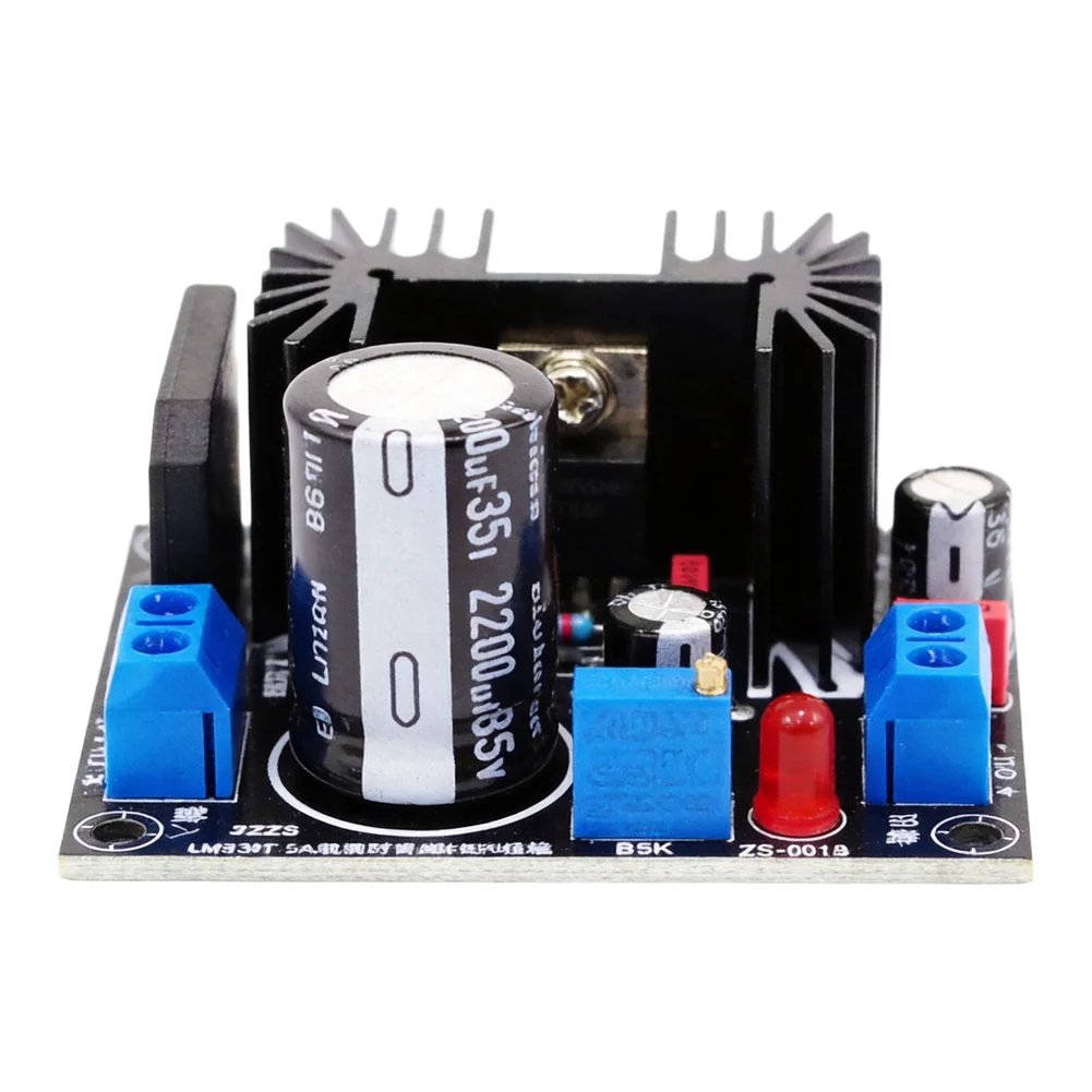 Adjustable Regulated DC Power Board Based on LM317 LM338T LT1083CP With Enhanced Thermal Management via Integrated Heat Sink