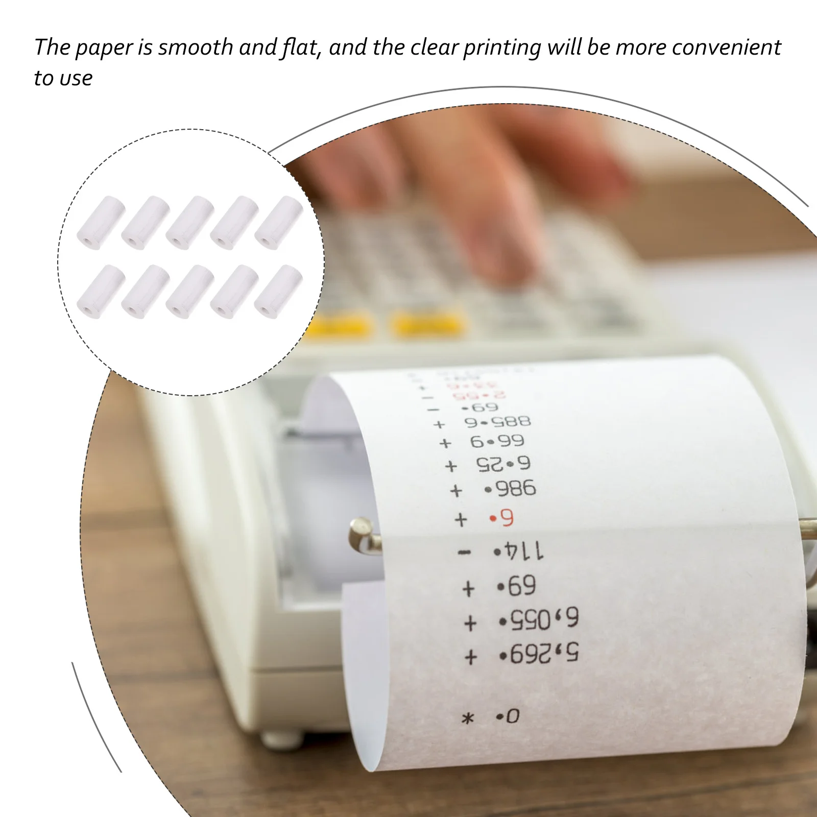 

10 Rolls White Thermal Paper Roll for Pos Printer Lint Free Long Lasting Use Excellent Workmanship No Harm to Printer