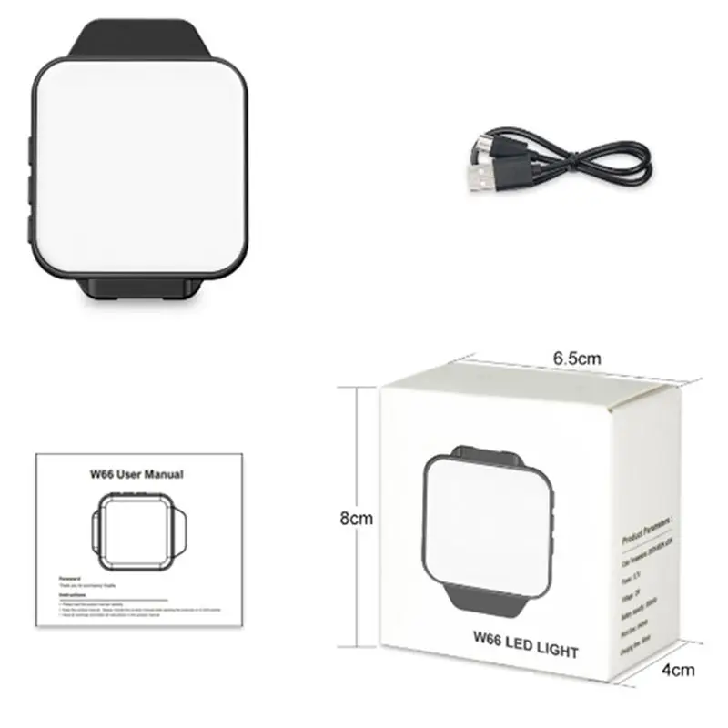 

1500MAh Cell Phone Fill Light Portable Beauty Light Back Clip LED Light Mini Multifunction Selfie Live Fill Light