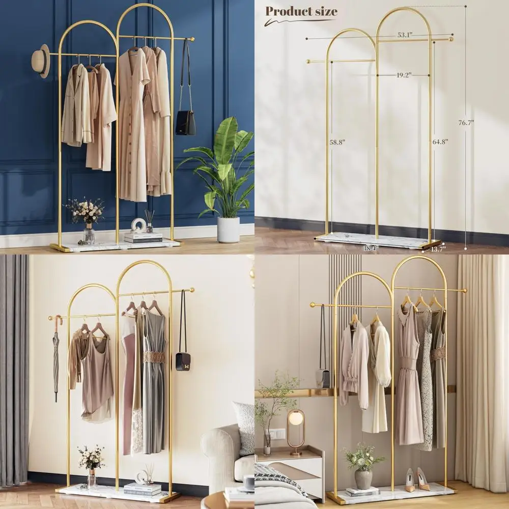 

Современная металлическая вешалка для одежды для небольших помещений — подставка для одежды в прихожей с полкой, идеально подходит для бутиков и домашних решения для хранения вещей