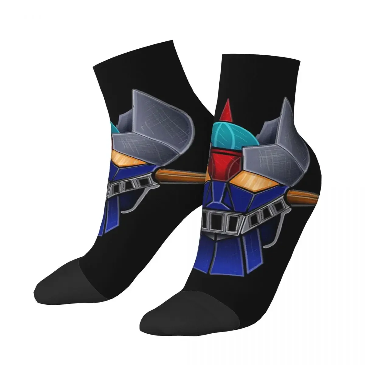 Mazinger Z Goldorak Actarus Grendizer Mask Socks Harajuku Super Soft Stockings All Season Socks Accessories for Unisex Gifts