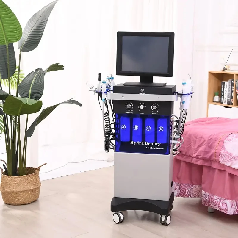 

14 In 1 Hydra Machine For Wholesale Hydro Facial Aqua Peel Face Lift Diamond Dermabrasion Skin Care Oxygen Water Jet Spa