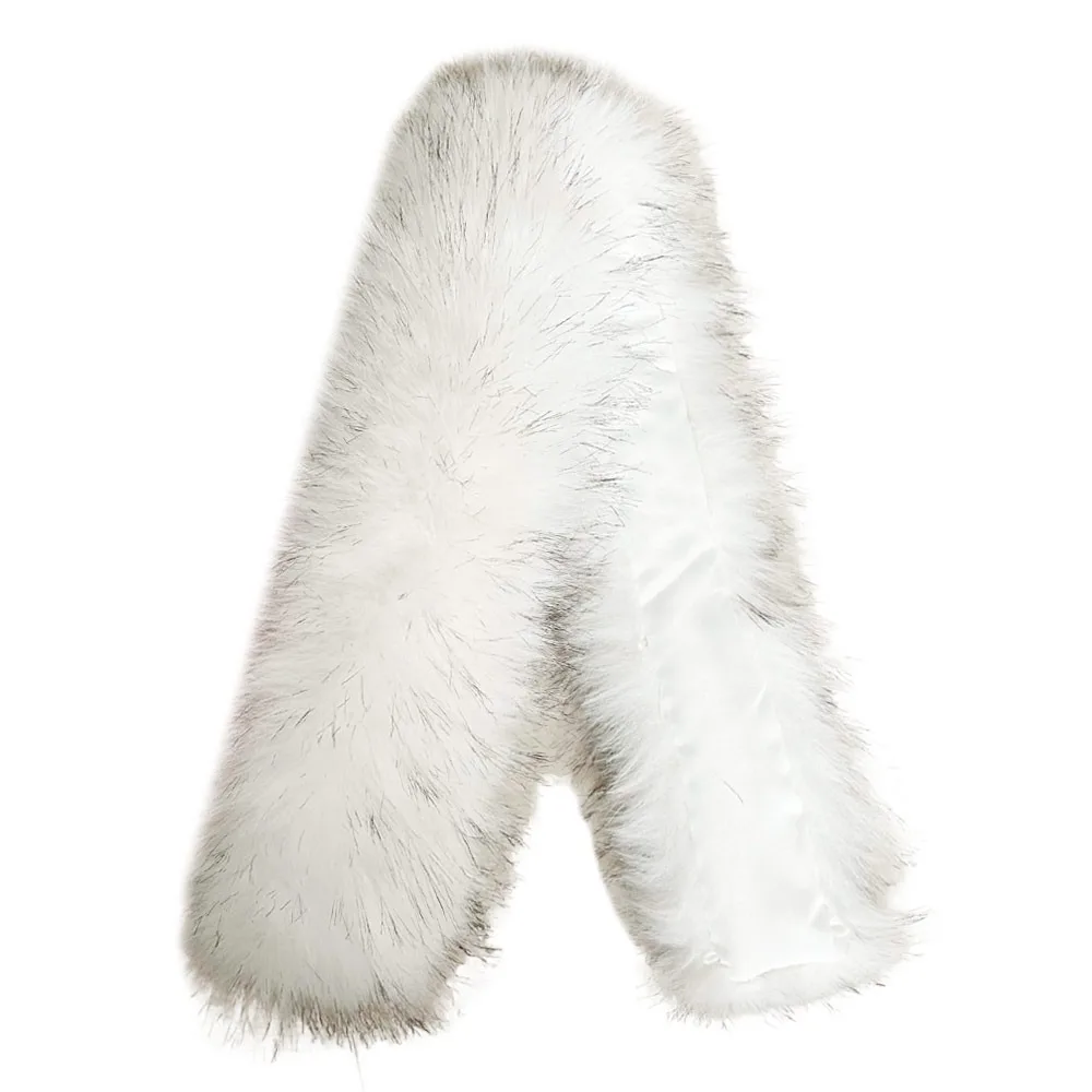 

Trim Long Scarf Faux Fox Fur Scarf Lengthened Scarf Warm Thickened Dress Cape Faux Fur Windproof Shawls Sexy Dress