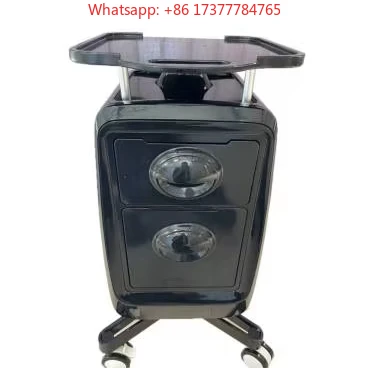 White ABS Rolling Salon Trolley with Drawers, Factory Wholesale Cart for Eyelash Nail Hair Services