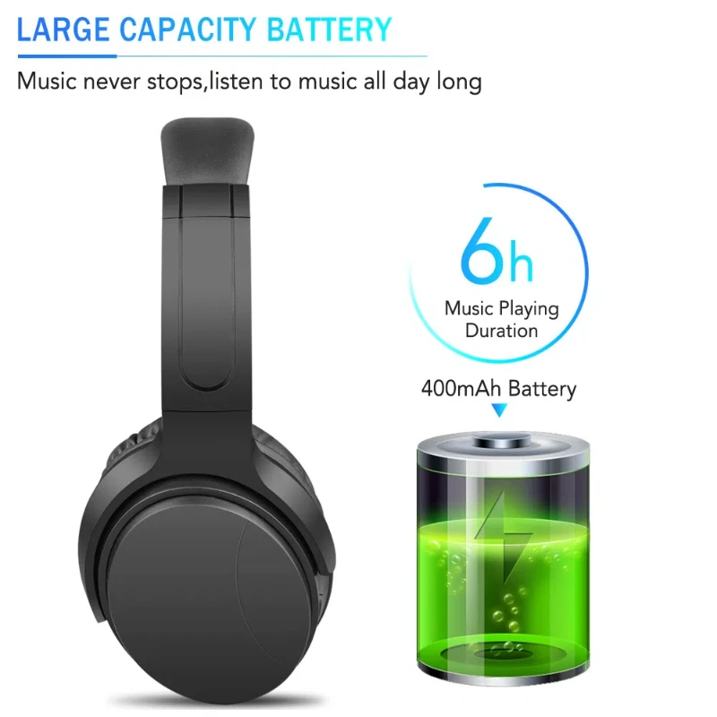 

Stereoscopic Surround Sound Wireless Head Mounted Bluetooth Noise Cancelling Headphones E-sports Game Live Waterproof Headphones