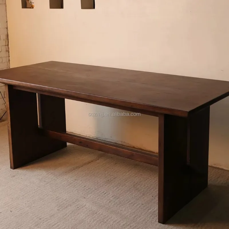 Luxury Modern Solid Wood Dining Table Restaurant Hotel Villa Furniture for Dining Room Interior Project Supply