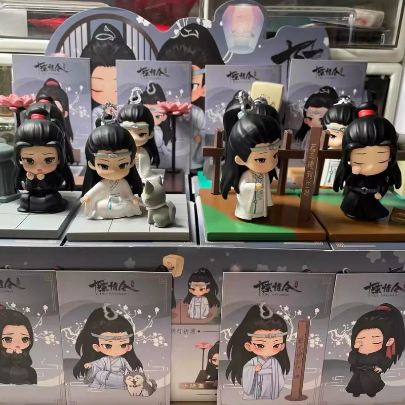 Genuine Mo Dao Zu Shi Mdzs Blind Box Wang Yibo Xiao Zhan Wei Wuxian Lanwangji The Scene Of Making A Confession Collect Model Gif