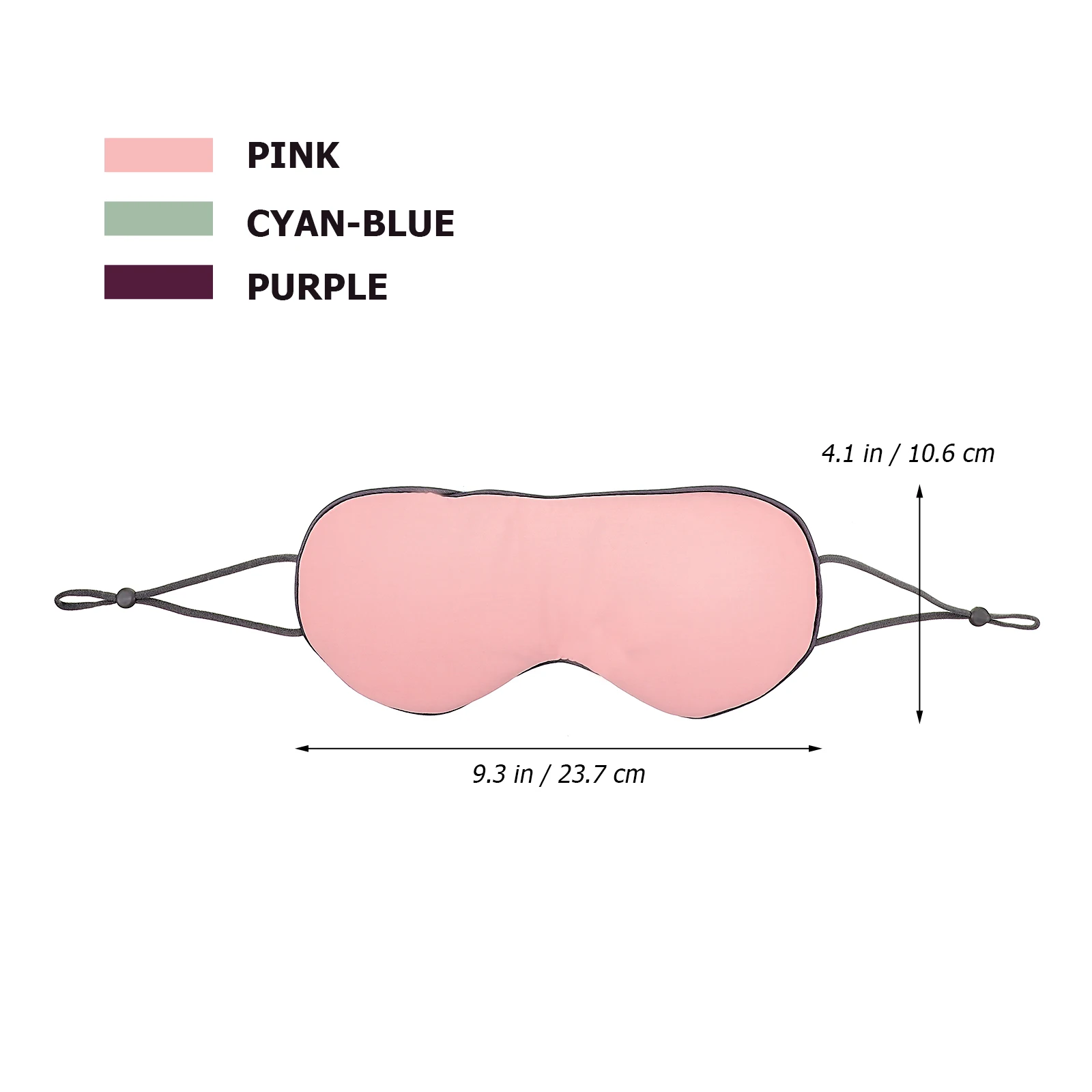 

3Pcs Sleep Mask Adjustable Ear-Hanging Strap Lightweight Comfortable Eye Cover Portable for Travel Sleep Eye Cover