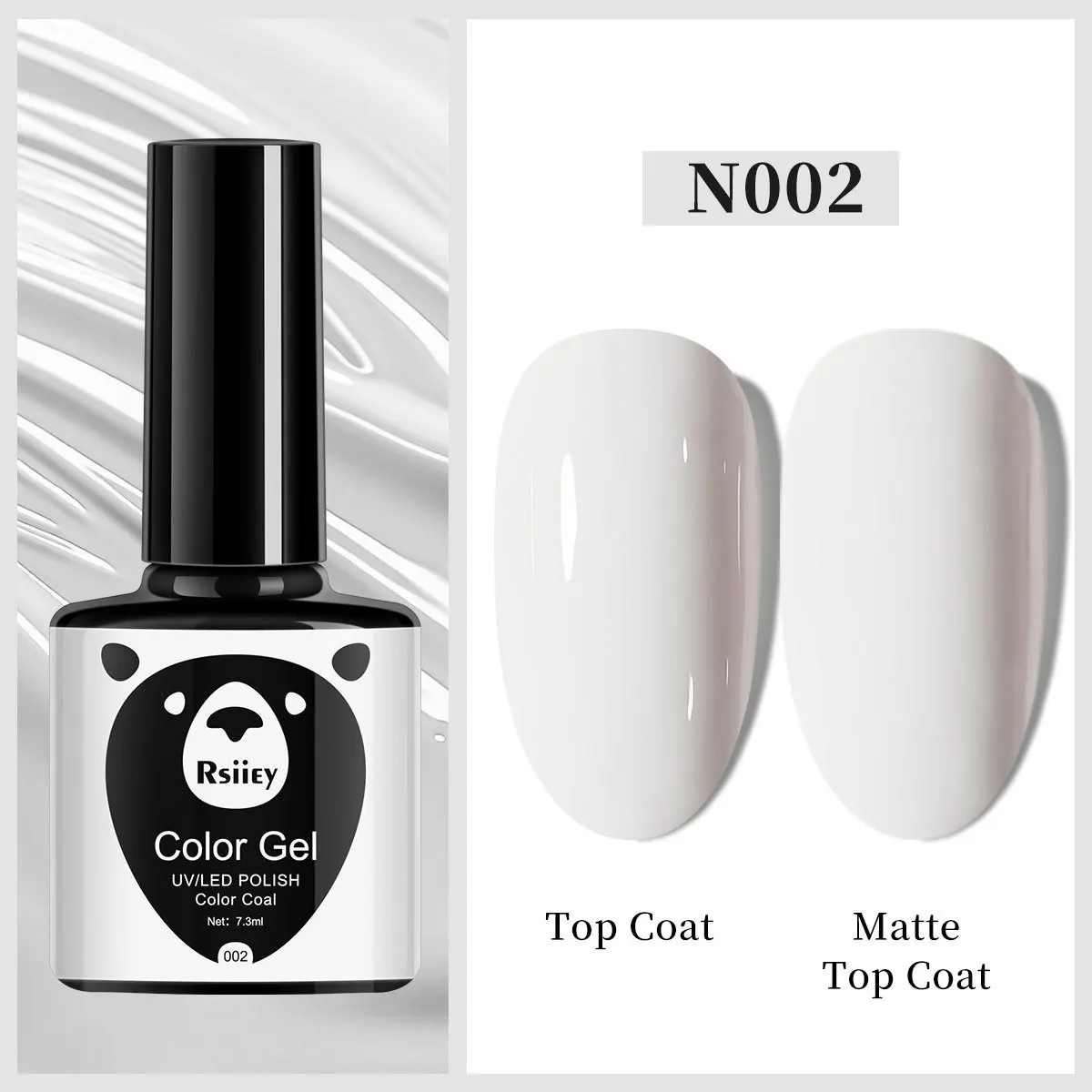 1 stücke 7,3 ml Weiß Gel Nagellack Französisch Maniküre Gel Polnisch Semi Permanent Soak Off UV Gel Lack Basis top Mantel Winter Nagel 105
