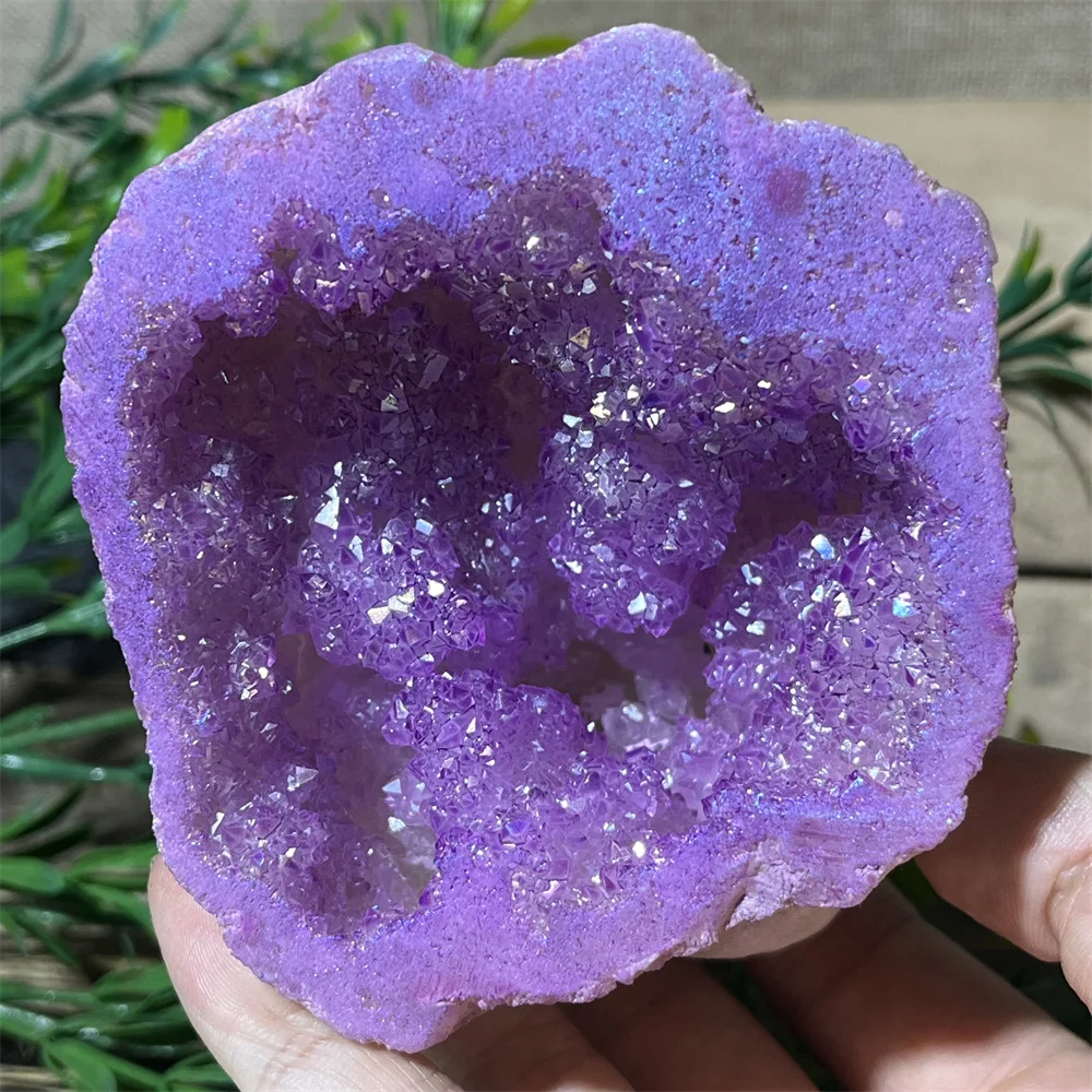 Cristallo naturale marocco Aura agata Geode Reiki pietra spirituale quarzo stregoneria guarigione minerali pietra preziosa decorazione curativa