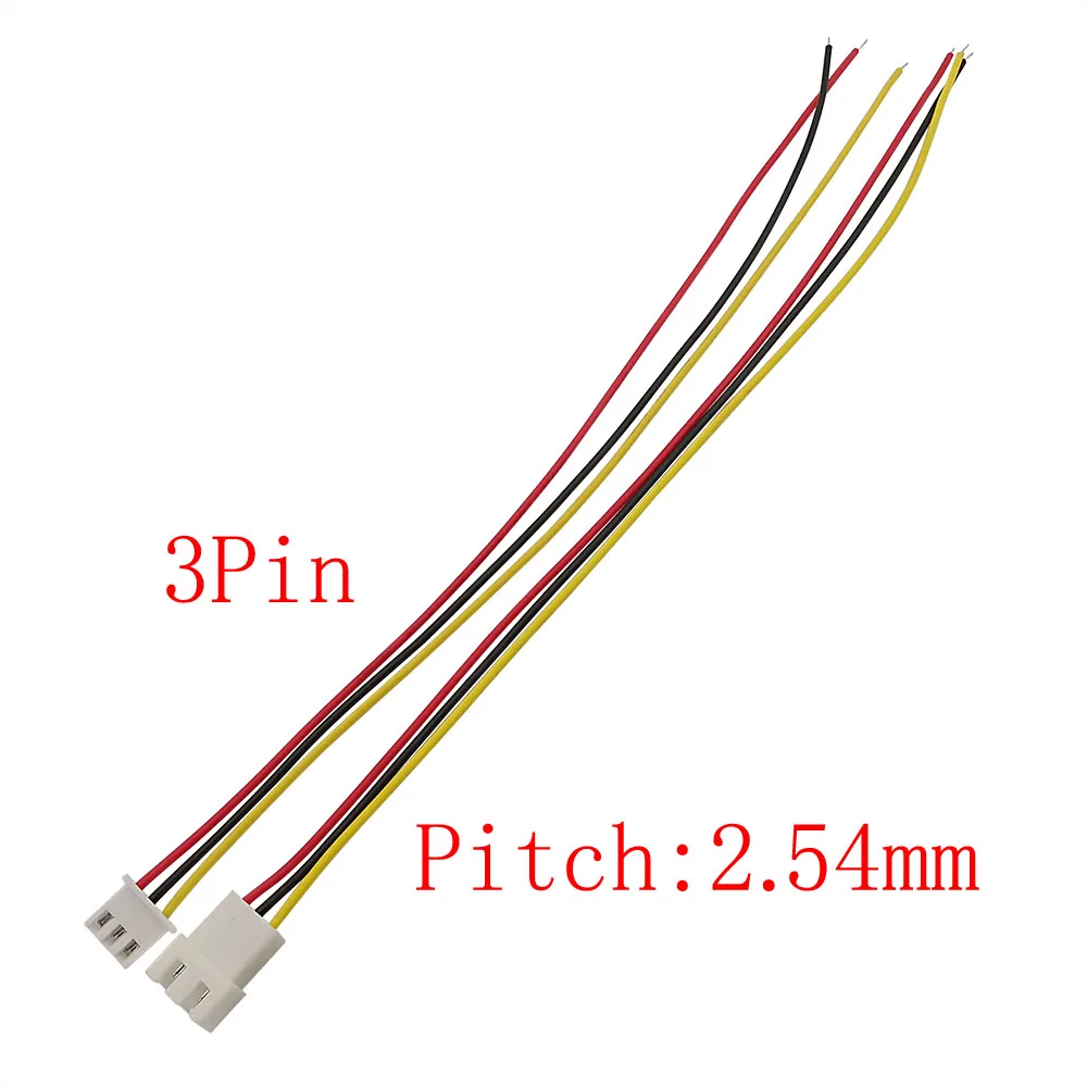 10Pcs JST XH 2.54mm 3Pin Male & Female Socket Wire Connector XH 2.54mm Pitch 3P Plug Jack Terminal Cable Length 20CM 26AWG image 2