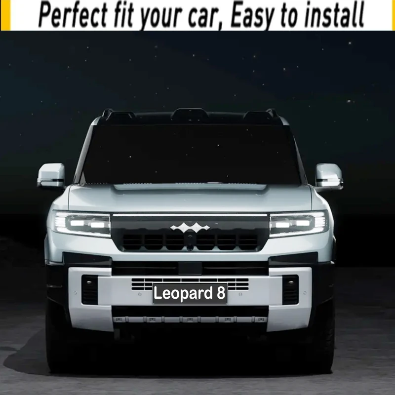 For BYD Leopard 8 2023 2024 2025 Black Leather Spare Wheel Tire Cover Case Bag Pouch Protector Car Tyres Accessories