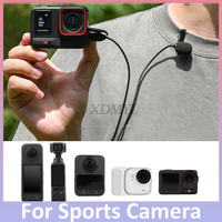 Sunnylife Recording Microphone Mic Audio for Insta360 X5/Go Ultra/DJI Osmo 360/Action 2/3/4/5 Pro/Pocket 3 TypeC Interface