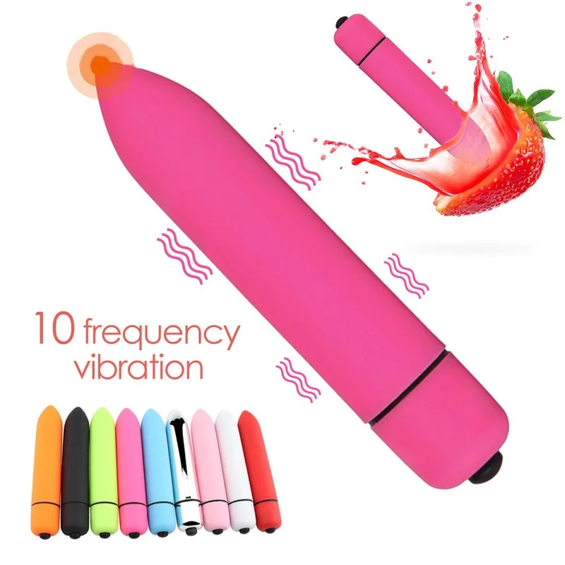 Adult sexual products ten frequency multi frequency vibration pointed frosted bullet silent waterproof strong vibrator