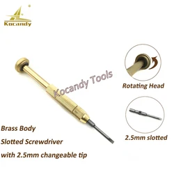 Hot sale! Brass Body High Quality Screwdriver with 2.5mm Magnetic Changeable Tip