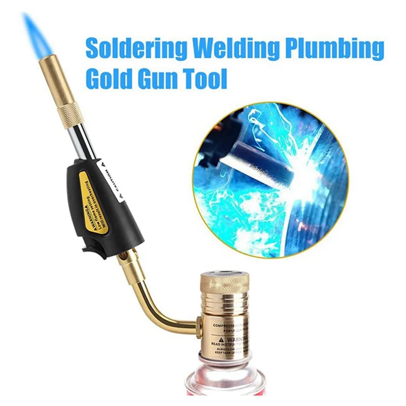 Turbo Torch Tips Gas Self Ignition Turbo Torch Regulator Brazing Soldering Welding Plumbing Tool