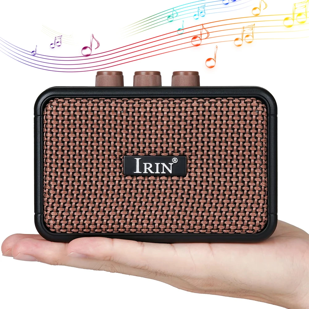 Mini Electric Guitar Amp 5W Rechargeable Bluetooth Guitar Amp Portable Small Practice Guitar Amp for Daily Practice Accessories