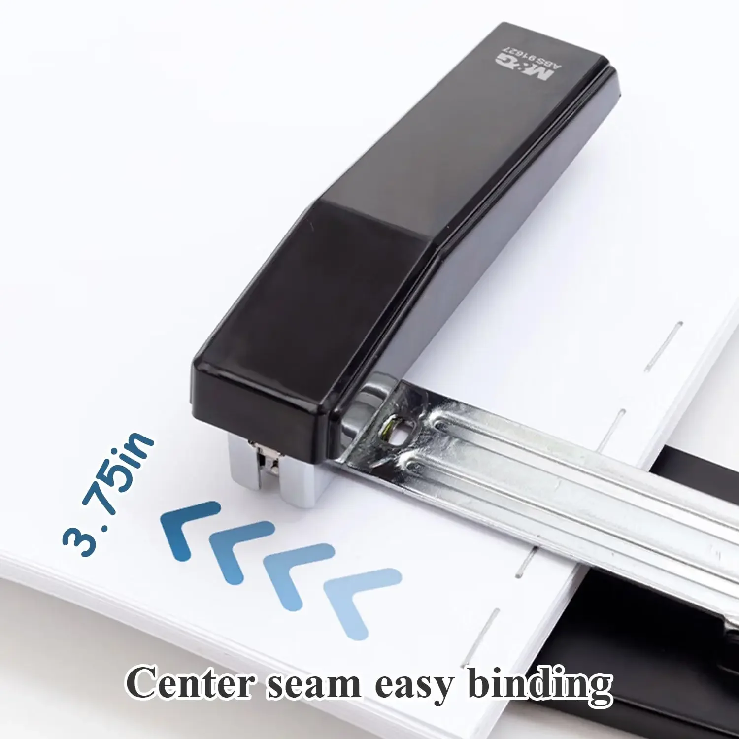 دباسة سطح المكتب محمولة بسعة 25 ورقة، تصميم دوران 360 درجة، وضعين للتجليد أسود/أبيض/أزرق/أخضر/وردي #3