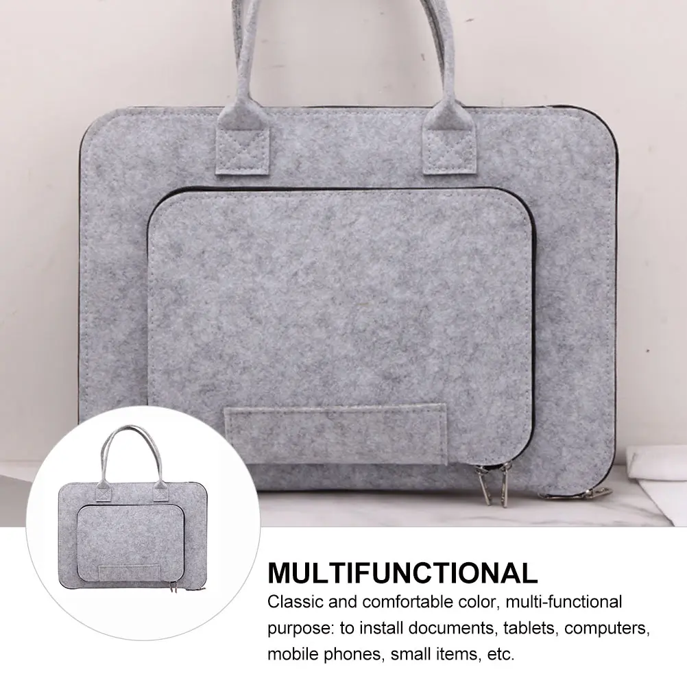 

Laptop Bag Computer Business Pouch Notebook Tablet Container Handbag Portable Briefcase