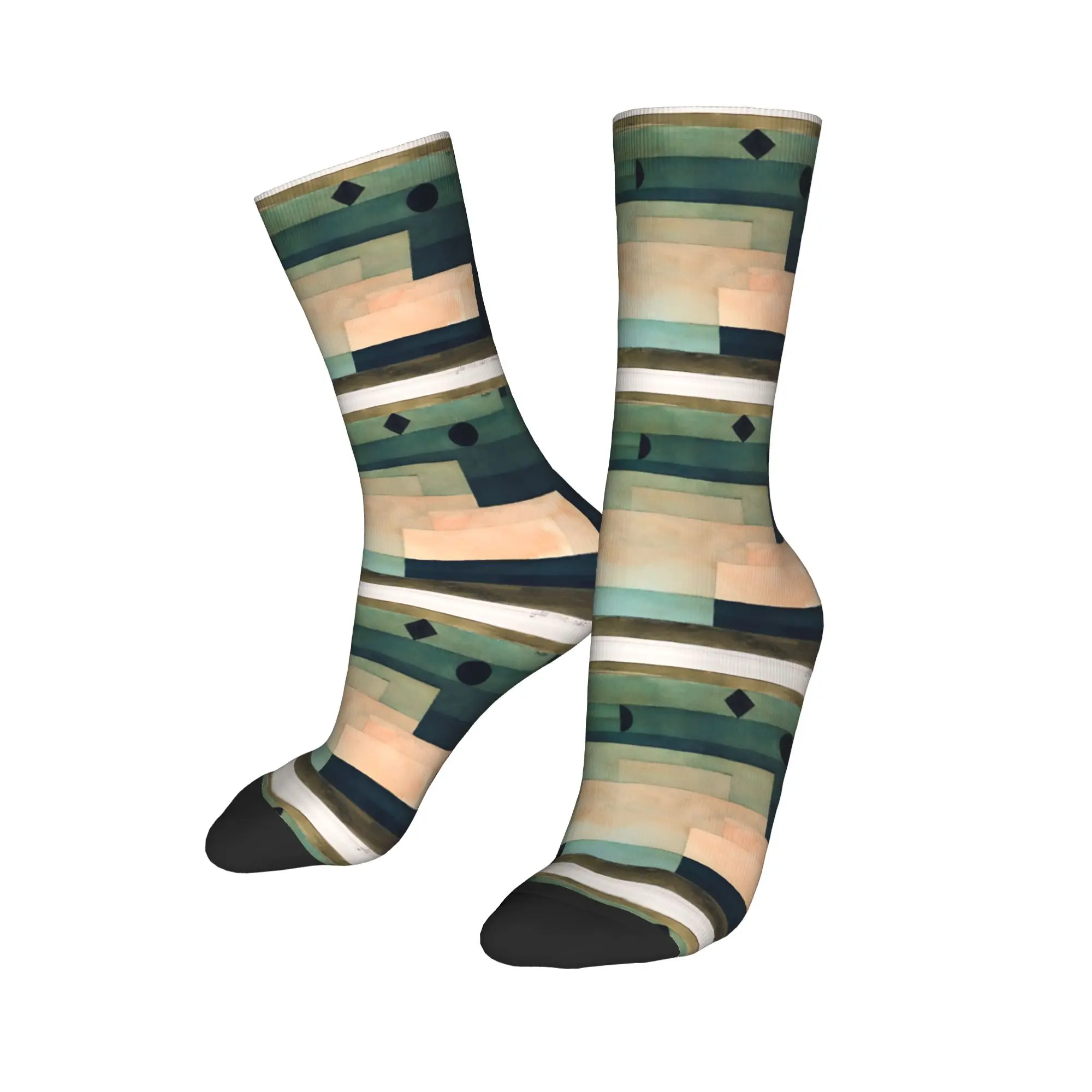 Fashion Men's Socks Casual Paul Klee The Hour Before One Night  Sock Polyester  Skateboard Women's Socks Spring Summer