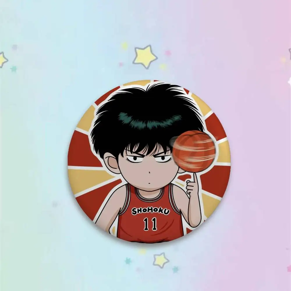 أنيمي سلام دنك شارات صفيح لينة زر دبوس بروش شارة معدنية مخصصة مجوهرات اكسسوارات قبعة حقيبة التلبيب