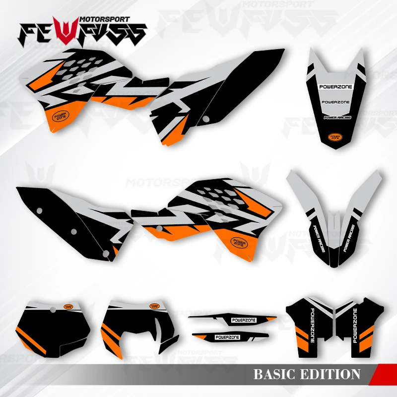 

Fewfuss Graphics Decals Stickers Motorcycle Background Custom For KTM SX SXF 2007 2008 2009 2010 EXC XCW 2008 2009-2011 008