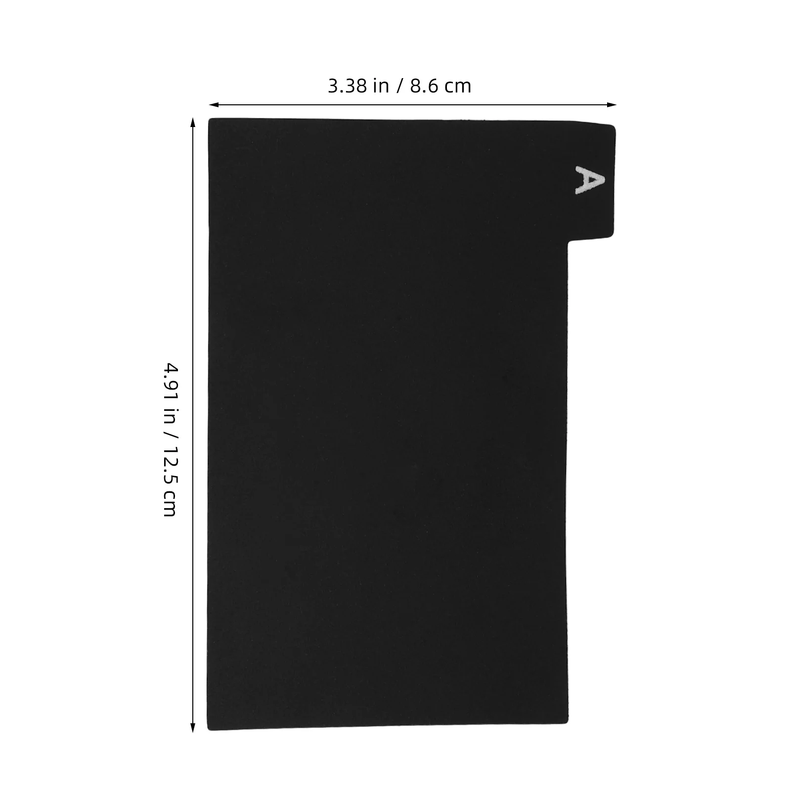 30pcs Index Card Dividers Plastic Black Tab Dividers For Document Organization Alphabet Label Separators Records Recipes Study